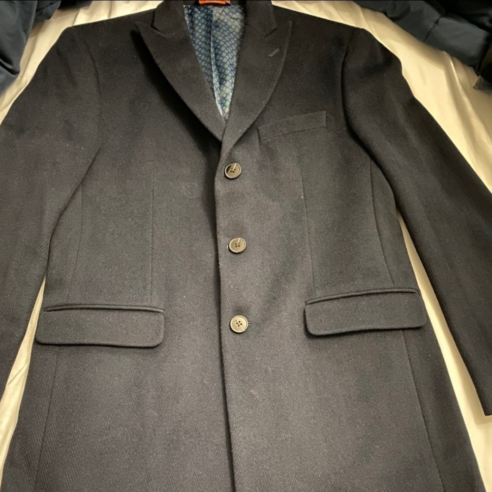 Tallia men’s navy blue 3/4 coat